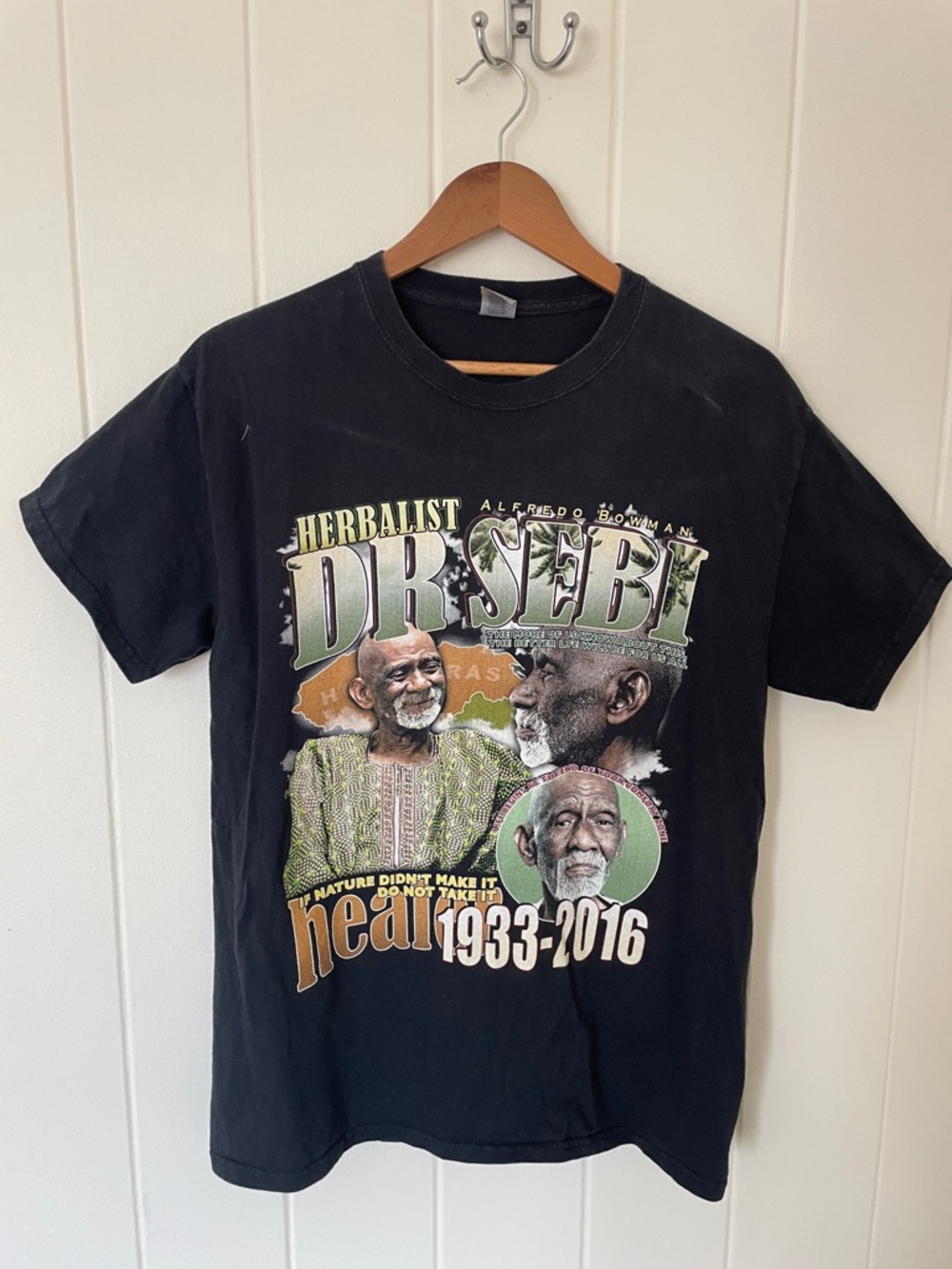 Dr. Sebi Herbalist Graphic Tee - Black